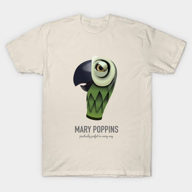 Mary Poppins - Alternative Movie Poster T-Shirt by MoviePosterBoy